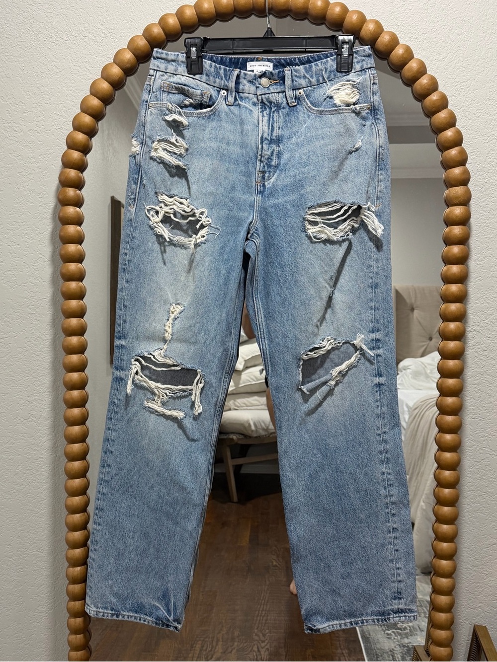 Good American 90’s Relaxed Distressed Women's Jeans